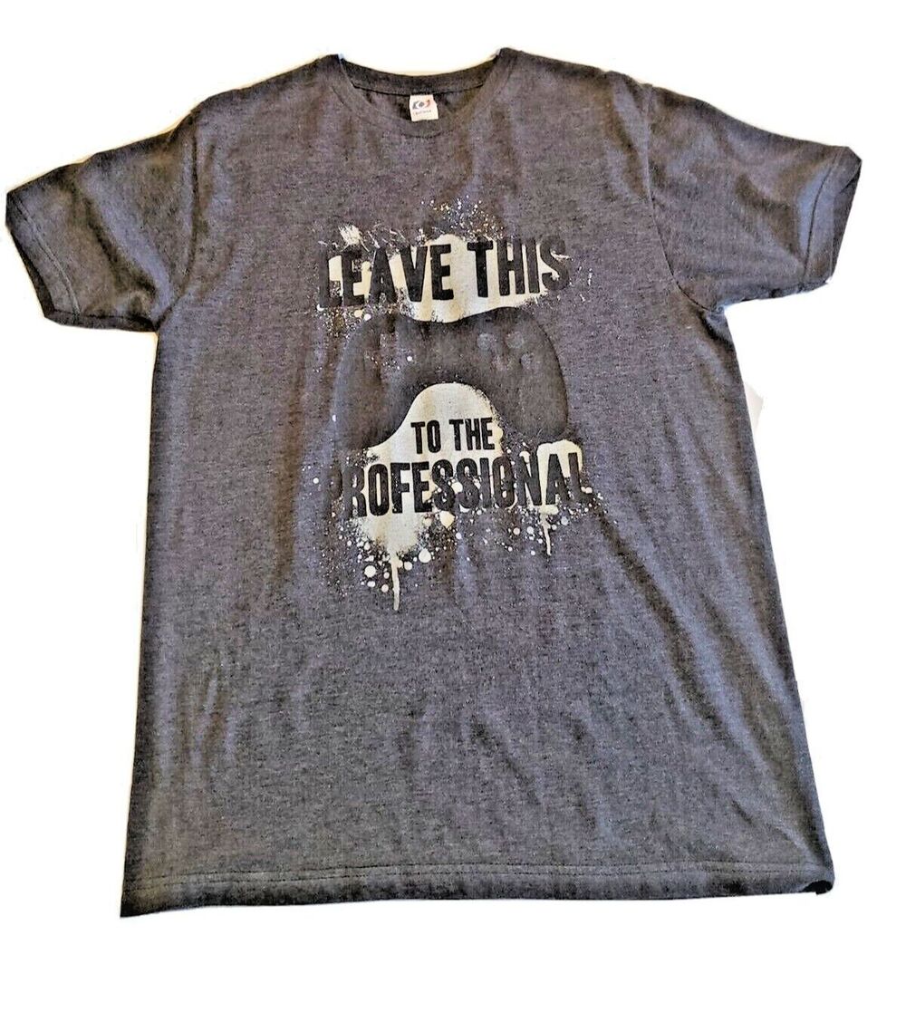 Youth Gammers T-Shirt Medium Casual Short Sleeve Pullover Gray Optima